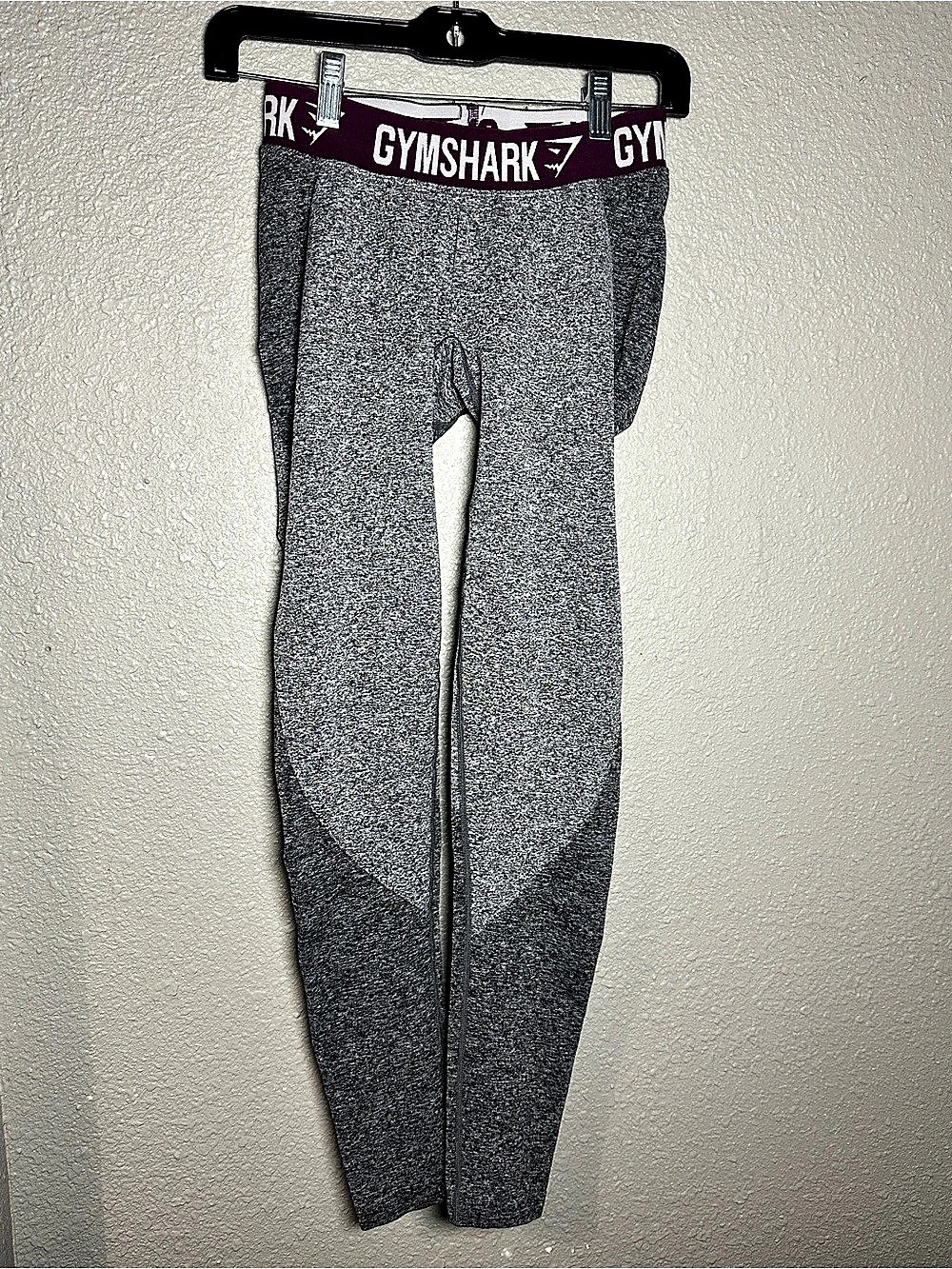 Gymshark Dry Gray Geometric Leggings Size Small Like New